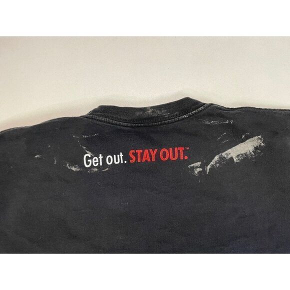 VINTAGE Three Olives Bomb Vodka Promo Graphic T-shirt Men Large Black - Picture 6 of 8